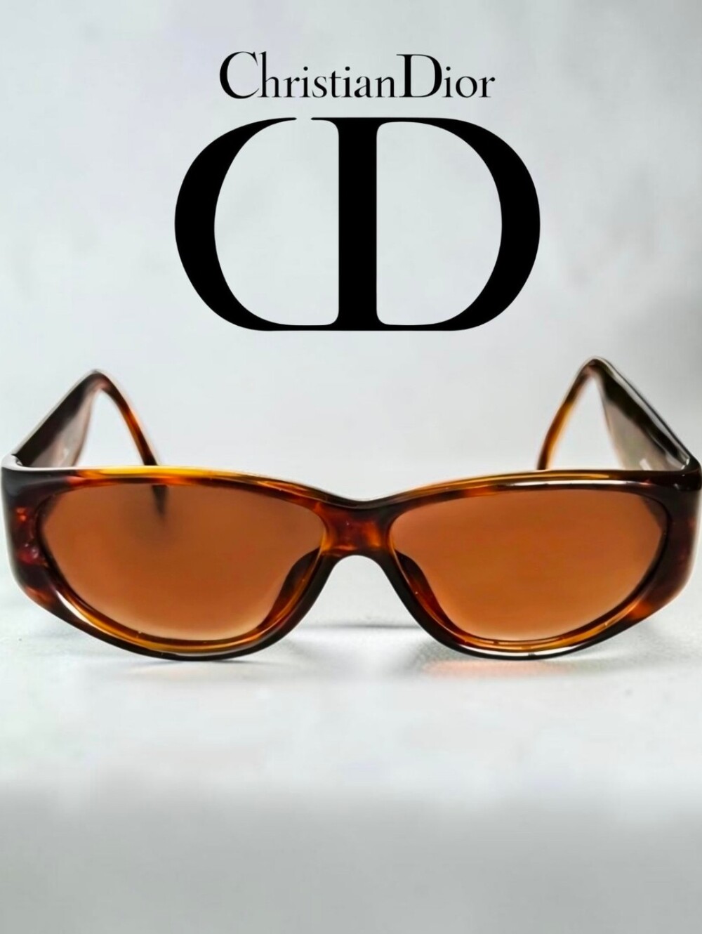 Authentic CHRISTIAN DIOR RARE 2000 Tortoise Shell Sunglasses + Accessories EUC